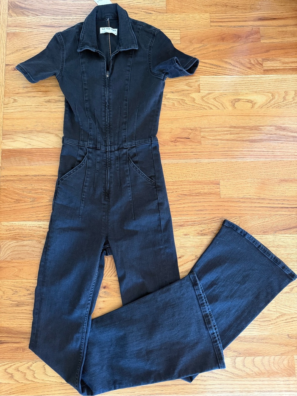 We The Free Black Wide-Leg Jumpsuit